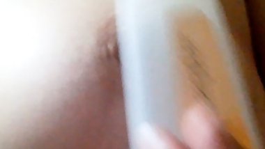 busty girl plays in the bathroom and shows us her breasts for a while