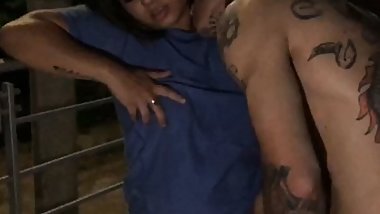 I FUCK MY HORNY STEPSISTER ON THE BALCONY AND I FUCK HER HARD UNTIL I SQUIRT