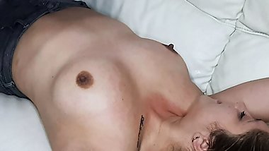 A rich massage with titty fucking for my horny stepsister