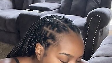 Highmaintenace Sucks BBC So Good He Bust A Big Load All On Her Pretty Face
