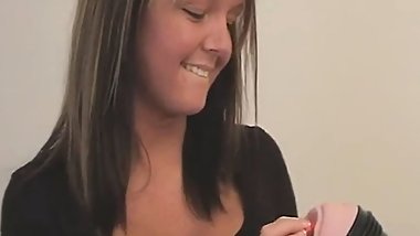 Kayden Krush spreads her legs and masturbates