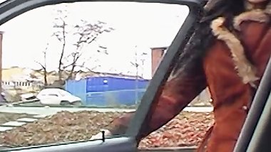 Big titted German slut in stockings loves eating cum from a big cock