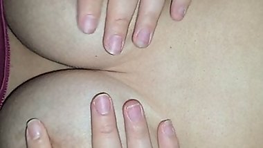 WIfe flashing big juicy TITS