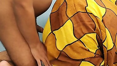 Desi Dirty Monali Aunty huge cum load from her work boy In her bed room - big Ass