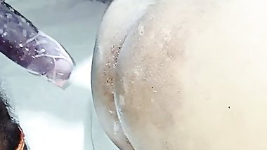 Desi couple anal trying with Desi Indian village aunty