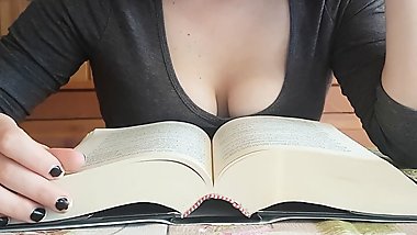 Histerical Literature Yumi: she can't read anymore and cums- vibrator (ENG)