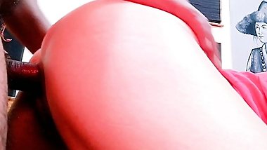 Siper hot milf wife fucked in pussy from behind.
