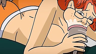 A MILF and a nun get fucked hard
