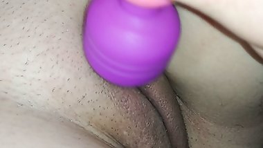 Daddy uses a Huge Vibrator on my Tight Wet Pussy - REAL AMATEURS