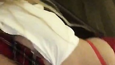 Escaping from school so I can send you my video I feel very horny and I want you to finish taking off my uniform please