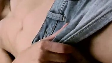 Pussy toying solo teen masturbates