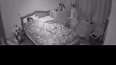 Step mom sneaked into step son bed feeling horny whilst husband away and rides his big cock