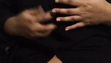 Iranian beautiful woman hot pressing big tits fingering vaginal sex