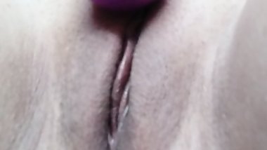 Hot Girl Sensual Play Pussy Vibrator and Intensive Orgasm