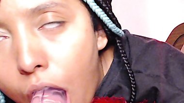 A sexy live blowjob