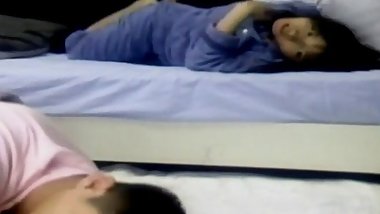 Pussy licked asian babe in amateur fuck