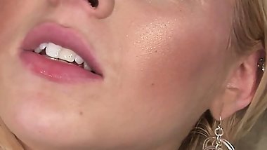 Blonde Hottie Hollie Sweet Sucks A BBC And Gets Fucked