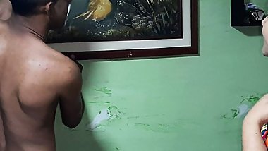 The neighbor pays me the favor with a good fuck