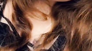 Naughty girl cums quietly while at work