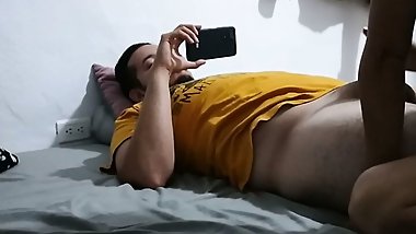 beautiful teen riding on her stepfather's cock