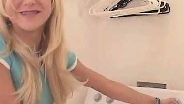 Lil Lexy masturbates while doing laundry