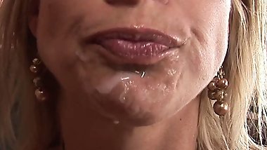 Payton Tattooed busty MILF sucking and fucking cock