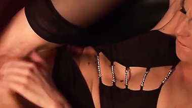 Three horny sluts get their deep asses screwed by multiple
