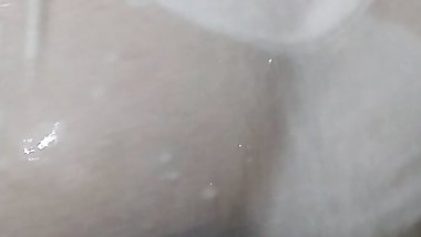Saudi beautiful woman Hot showering - Boobs