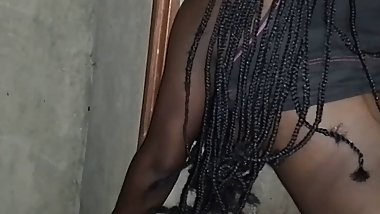 This black teen let's me cum inside her