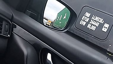 Wife Teasing Truckers On The NJ Turnpike (95N)