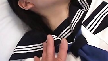 Licked and fingered asian teen gets wet