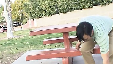 Gia Steel teen sucks and fucks cock until she cums
