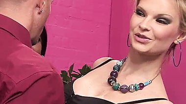 Jasmine Black and Tarra get ready for a shared creampie