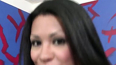 Cassandra Cruz takes a huge cock in her mouth
