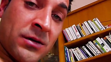 Blonde gives Jorge Freitas anal sex and deep blowjob