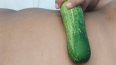Big Cute Teens have sex with cucumbers