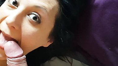 Sweet blowjob at dawn