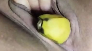 double penetration in my pussy dildo plus banana