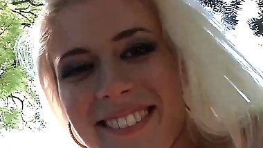 Sexy blonde slut takes multiple cocks (Full Muschi Original
