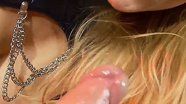 The sexy and dangerous Chloe Conrad shoves her cock in her